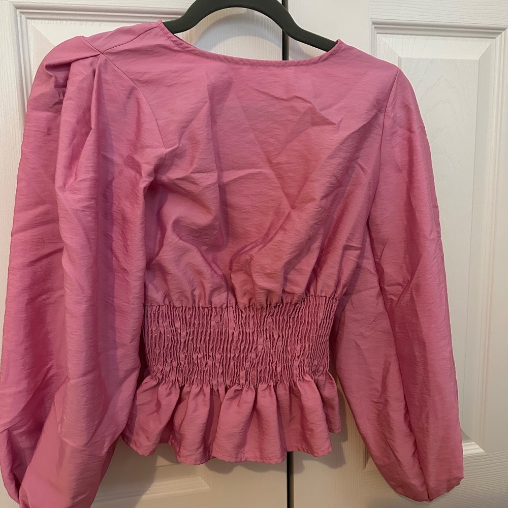 Pink Topshop Blouse size 2